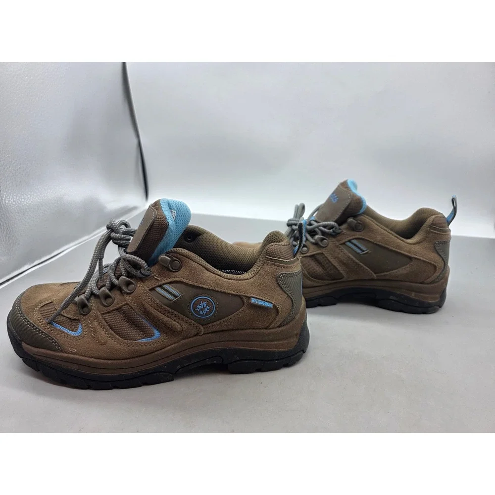 Nevados‎ Waterproof Hiking Shoes Brown Blue Leather V4161WJL Mens 8.5M